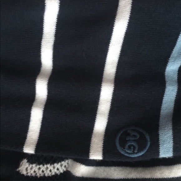 AG Jeans Farrell V-Neck Cashmere Stripe XL Sweater - Picture 7 of 8